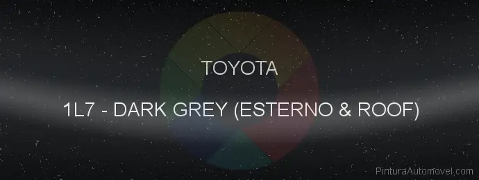 Pintura Toyota 1L7 Dark Grey (esterno & Roof)