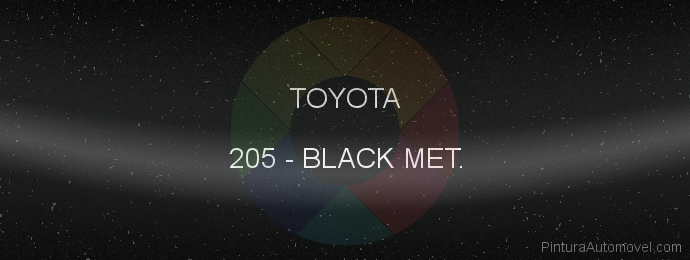 Pintura Toyota 205 Black Met.