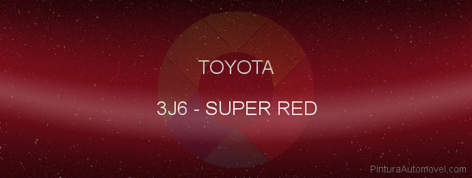 Pintura Toyota 3J6 Super Red