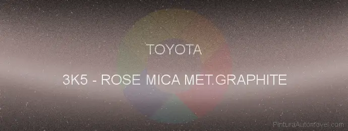 Pintura Toyota 3K5 Rose Mica Met.graphite
