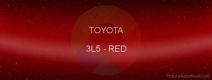 Pintura Toyota 3L5 Red
