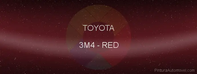 Pintura Toyota 3M4 Red