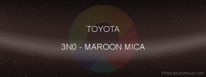 Pintura Toyota 3N0 Maroon Mica