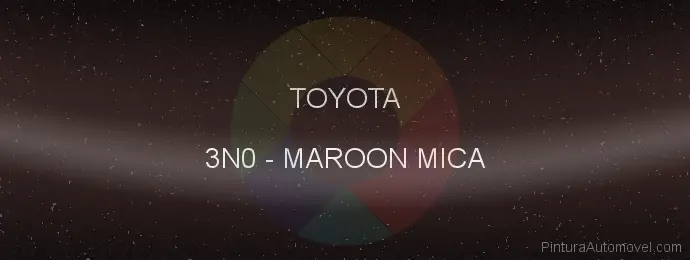 Pintura Toyota 3N0 Maroon Mica