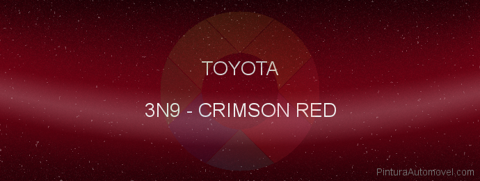 Pintura Toyota 3N9 Crimson Red