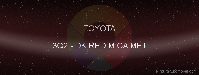 Pintura Toyota 3Q2 Dk.red Mica Met.