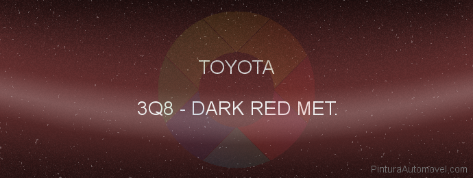 Pintura Toyota 3Q8 Dark Red Met.