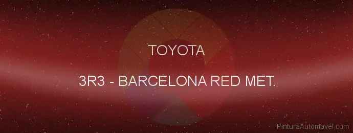 Pintura Toyota 3R3 Barcelona Red Met.