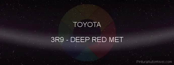 Pintura Toyota 3R9 Deep Red Met