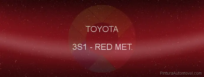 Pintura Toyota 3S1 Red Met.