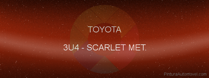 Pintura Toyota 3U4 Scarlet Met.
