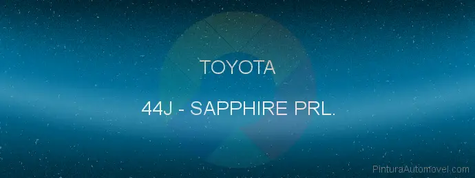 Pintura Toyota 44J Sapphire Prl.