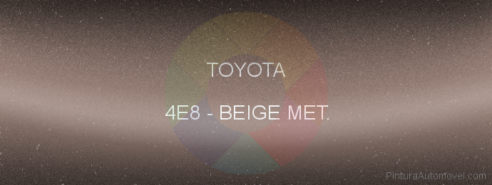 Pintura Toyota 4E8 Beige Met.
