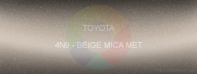 Pintura Toyota 4N9 Beige Mica Met.