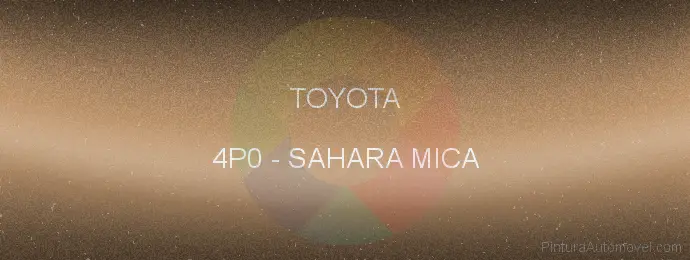 Pintura Toyota 4P0 Sahara Mica