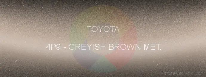 Pintura Toyota 4P9 Greyish Brown Met.