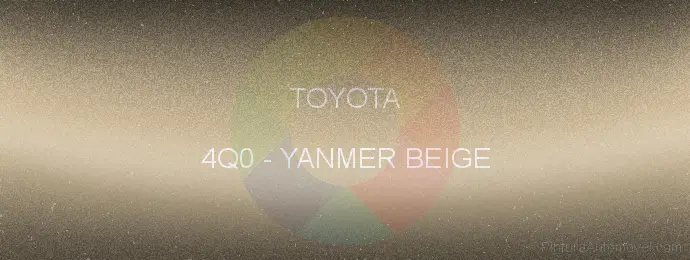 Pintura Toyota 4Q0 Yanmer Beige
