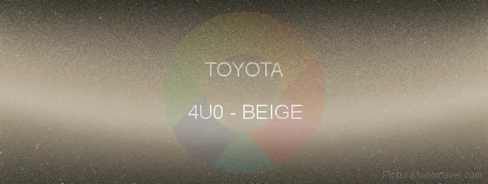 Pintura Toyota 4U0 Beige