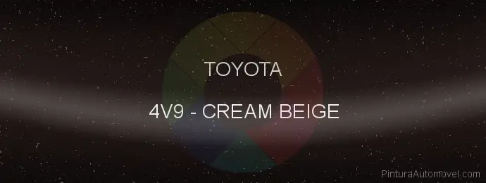 Pintura Toyota 4V9 Cream Beige