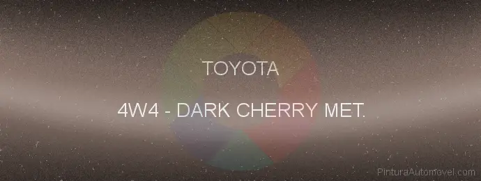 Pintura Toyota 4W4 Dark Cherry Met.