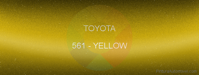 Pintura Toyota 561 Yellow