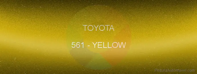 Pintura Toyota 561 Yellow