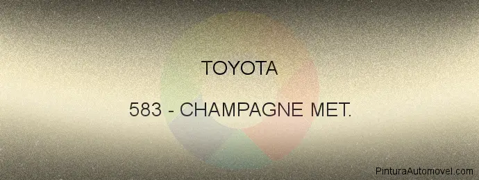 Pintura Toyota 583 Champagne Met.