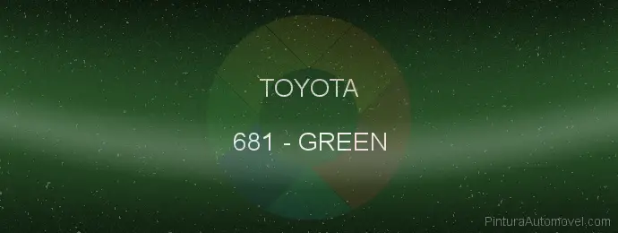 Pintura Toyota 681 Green