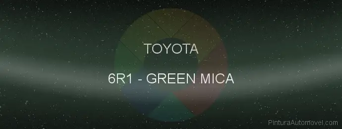 Pintura Toyota 6R1 Green Mica
