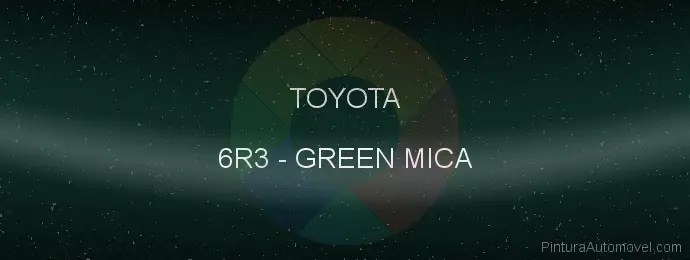 Pintura Toyota 6R3 Green Mica