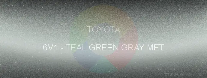 Pintura Toyota 6V1 Teal Green Gray Met.