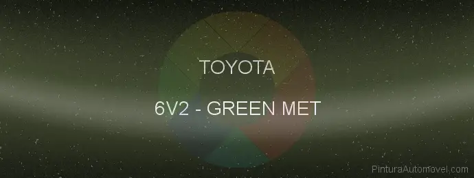 Pintura Toyota 6V2 Green Met