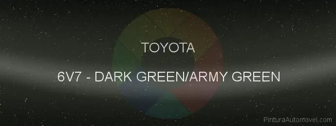 Pintura Toyota 6V7 Dark Green/army Green