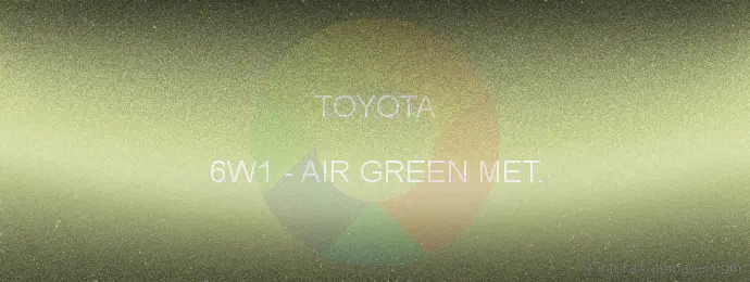 Pintura Toyota 6W1 Air Green Met.