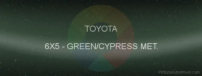 Pintura Toyota 6X5 Green/cypress Met.