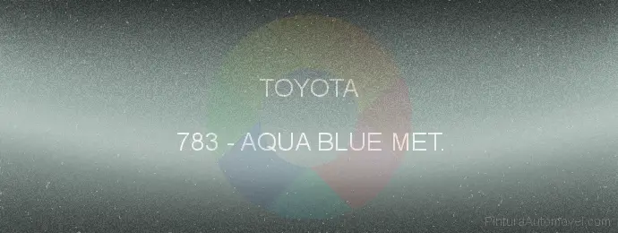 Pintura Toyota 783 Aqua Blue Met.