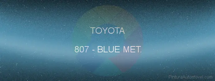 Pintura Toyota 807 Blue Met.