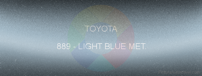 Pintura Toyota 889 Light Blue Met.