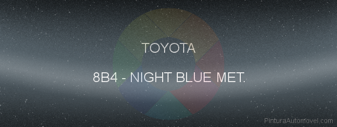 Pintura Toyota 8B4 Night Blue Met.