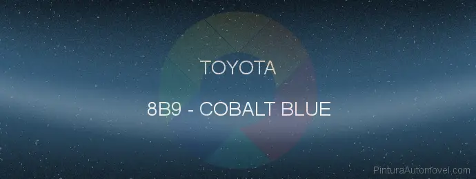 Pintura Toyota 8B9 Cobalt Blue