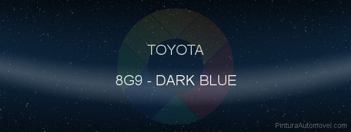 Pintura Toyota 8G9 Dark Blue