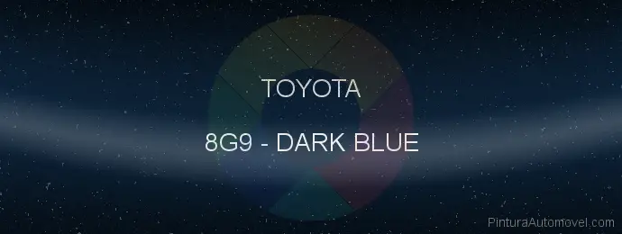 Pintura Toyota 8G9 Dark Blue