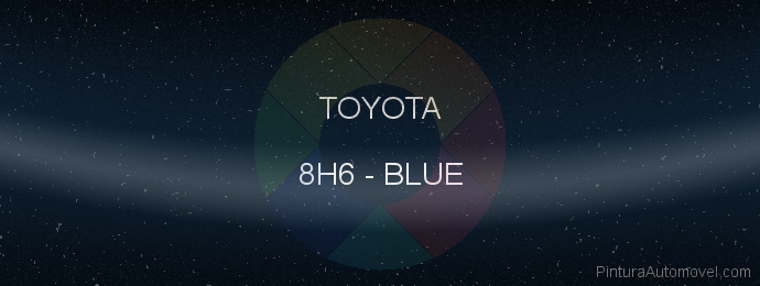 Pintura Toyota 8H6 Blue