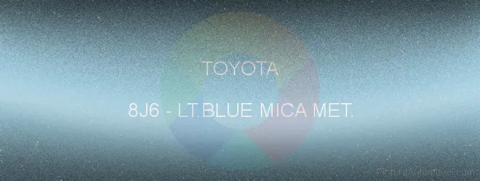Pintura Toyota 8J6 Lt.blue Mica Met.