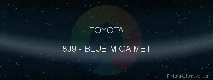 Pintura Toyota 8J9 Blue Mica Met.