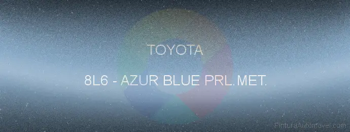 Pintura Toyota 8L6 Azur Blue Prl.met.