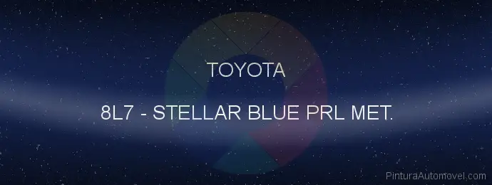 Pintura Toyota 8L7 Stellar Blue Prl Met.