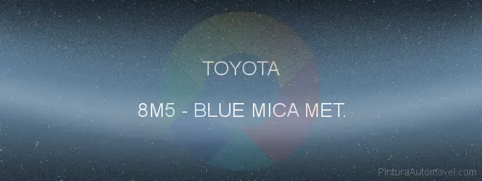 Pintura Toyota 8M5 Blue Mica Met.