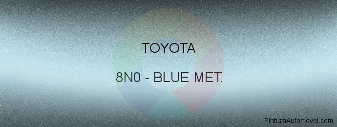 Pintura Toyota 8N0 Blue Met.