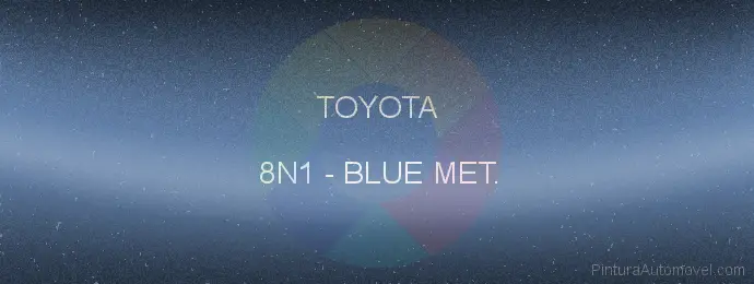 Pintura Toyota 8N1 Blue Met.